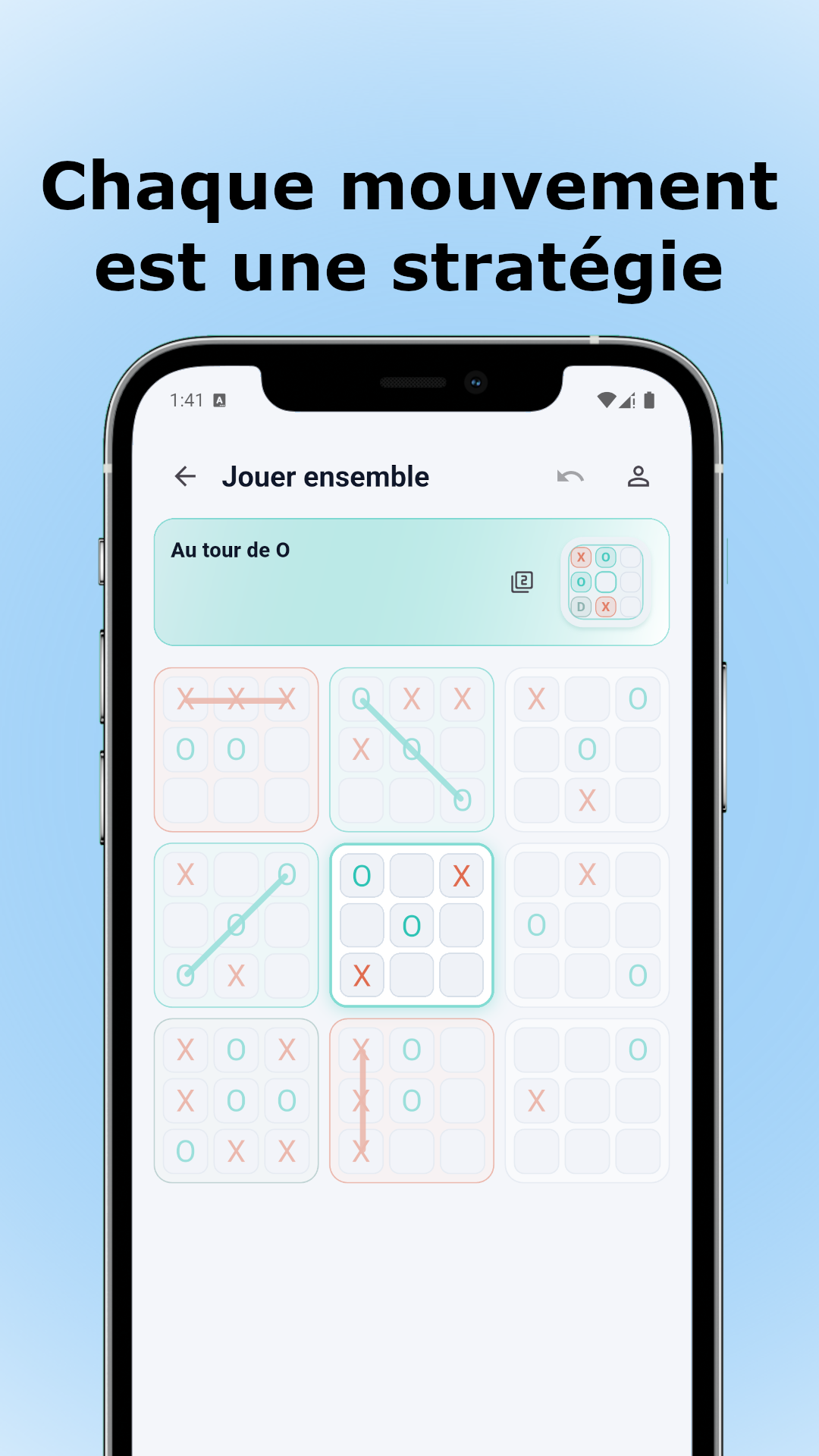 Capture Tactixo : plateau tactique