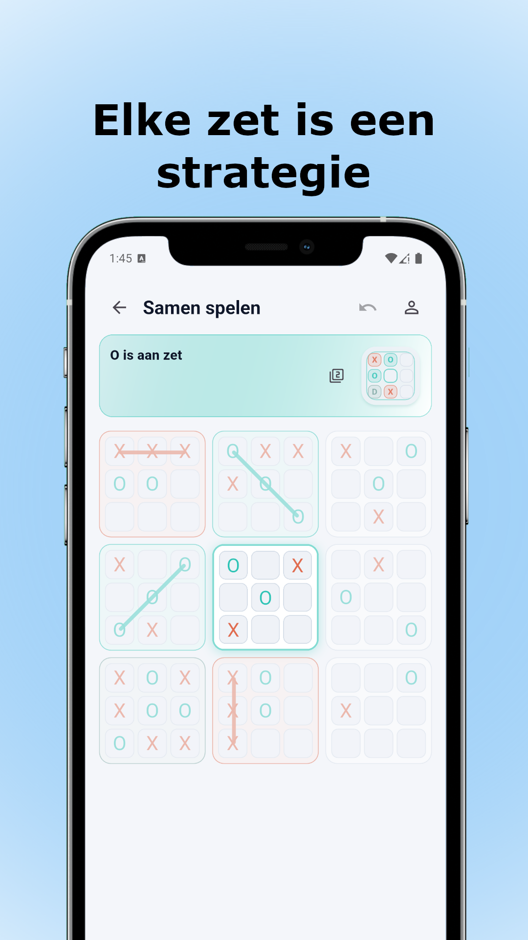 Tactixo screenshot: tactisch bord